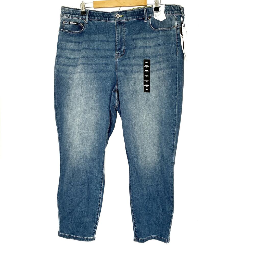 DKNY Jeans Bleecker Shaping Skinny High Rise Jeans Ankle Length NWT Womens 22W